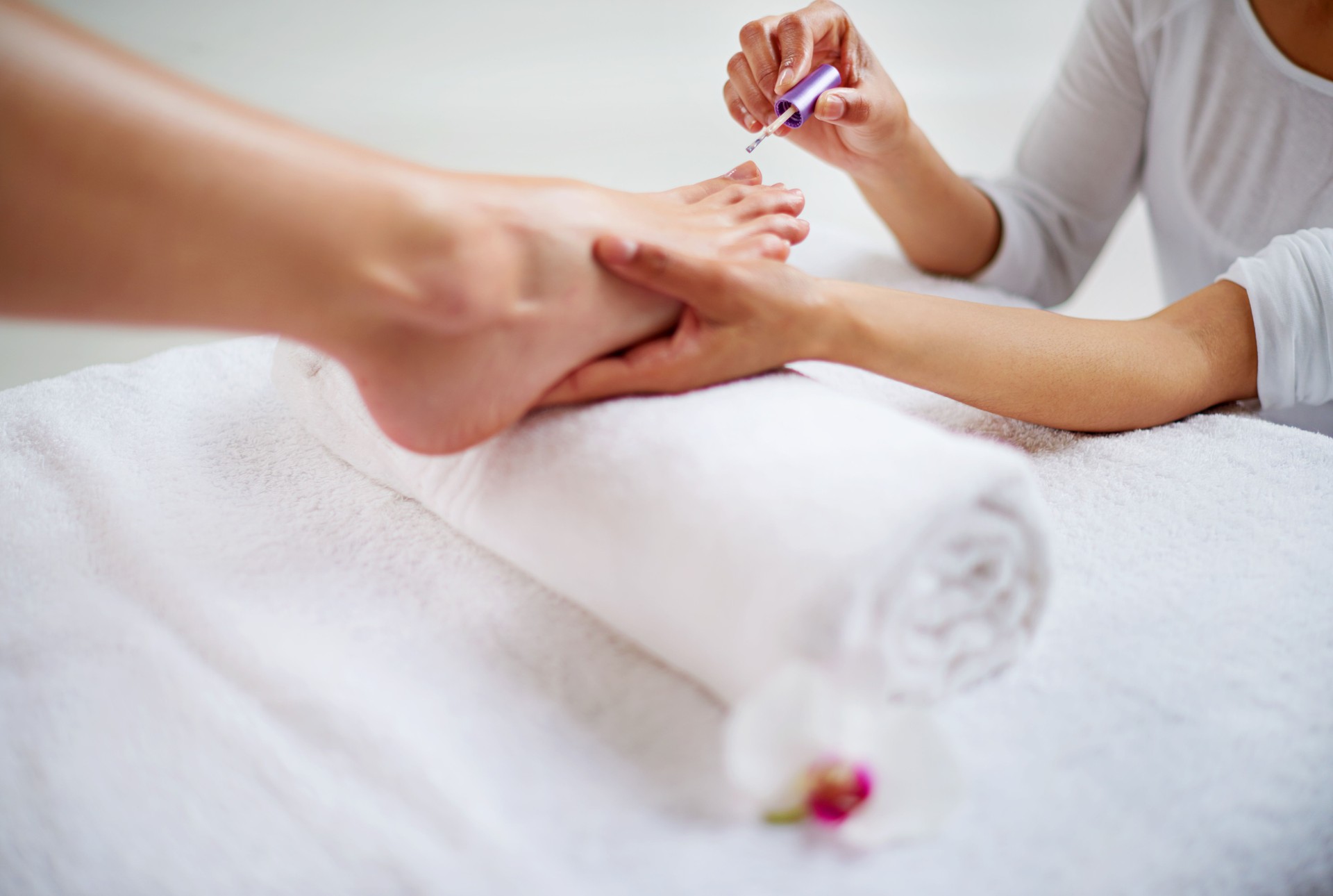 Relaxing pedicure